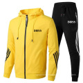 Men's casual Custom Track Suit Tracksuits 2 pieces loose sport running suit Sportswear Sweatsuit Jogger Set Zipper Hooded